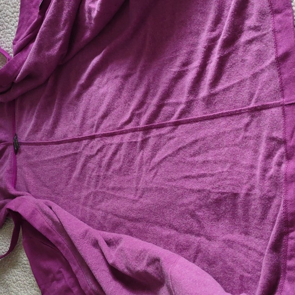 NWT Eddie Bauer Size Large WR Camp Fleece Hoodie Wrap Magenta - Picture 15 of 16